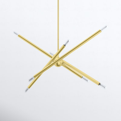 Poco 8 - Light Dimmable Sputnik Modern Linear Chandelier