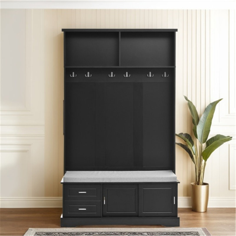 Arbre d'entrée polyvalent avec de multiples fonctions et un design élégant pour la maison, Noir, noir, noir, noir