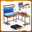 Bureau d'ordinateur en L avec rehausse Tyreshia-580192844-551218690