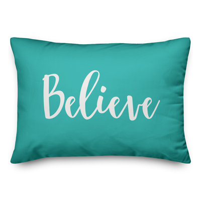 Housse et insert de coussin rectangulaire Believe