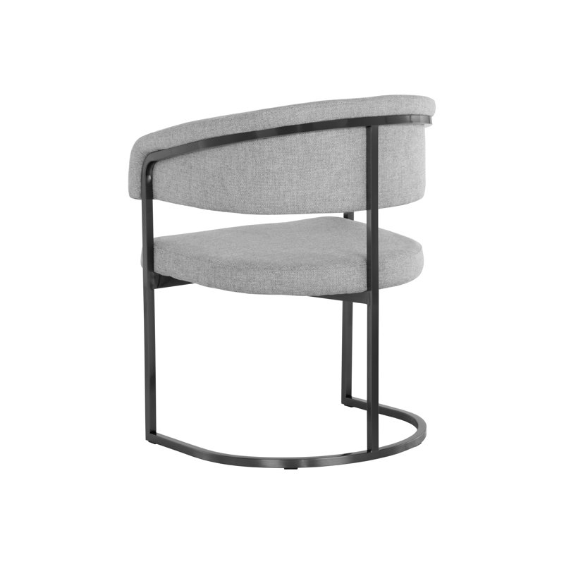 Marris Upholstered Arm Chair, Grey, Gunmetal