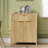 Modern Sideboard Cabinet With Large Drawer,Storage Buffet With Adjustable Shelf ,Entryway Cabinet With Water Ripple Design, Perfect Storage For Dining Room, Kitchen, And Entryway-1223322276