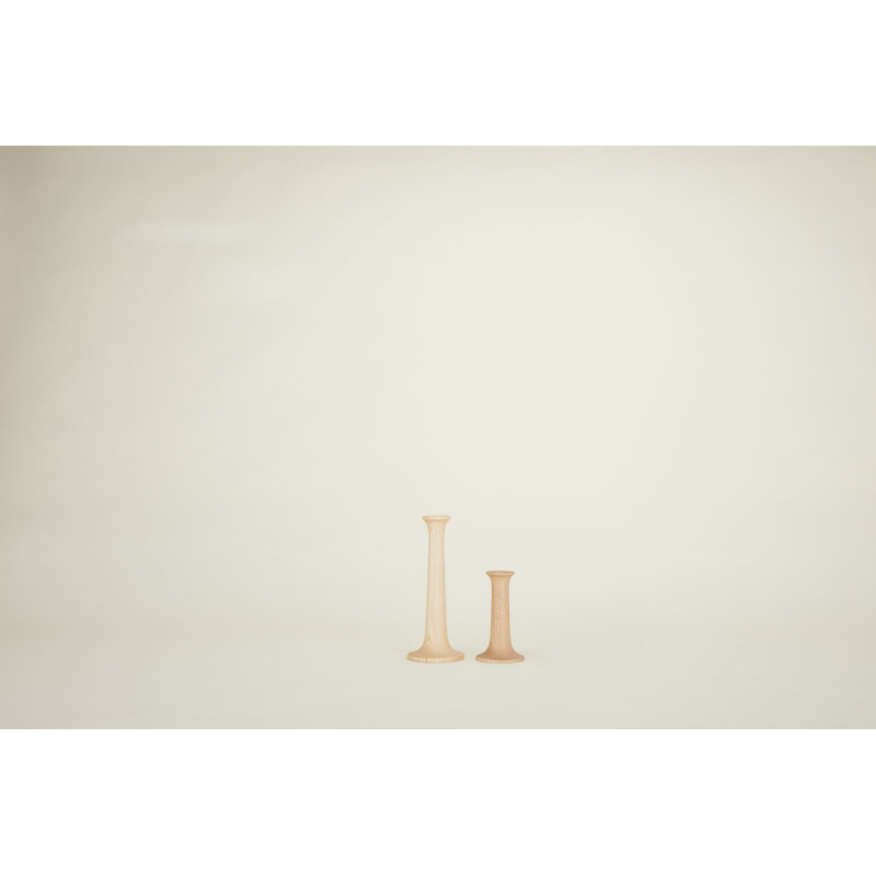 Candlestick, Maple, 9" H x 4" W x 4" D