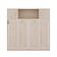 Grand lit escamotable avec armoires de rangement-1900134689