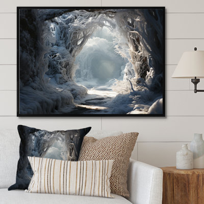 Hiver forêt givrée V - Paysages, art mural, salon