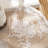  Short Sheer Lace Curtains, Vintage Floral Semi Sheer Privacy Curtains for Kitchen Living Room Bedroom Light Filtering Drapes, Rod Pocket, 2 Panels-1958416511-1955180936-1955181044