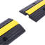 Protège-câble Rampes de caoutchouc en caoutchouc Speed Ramp 2, 1 canal, capacité de charge de 6600 lb avec 12 boulons, pour allée en gravier asphalte (1 canal, 2 paquets)