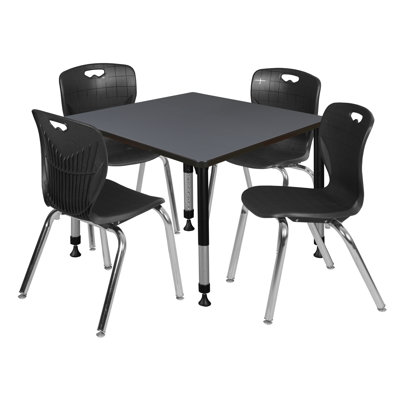 Kee Square Breakroom Table and Chair Set