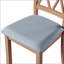 Farmhouse Upholstered Dining Chairs with Solid Wood Legs and Padded Seat-697198607