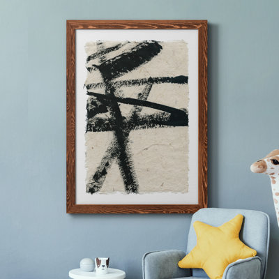 Lines Crossed III - Peinture sur toile encadrée