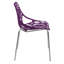 Chaises d'appoint empilables avec dossier à découpes florales et pieds en acier inoxydable - sièges de cuisine, de restaurant ou de banquet modernes-28388388-129509129