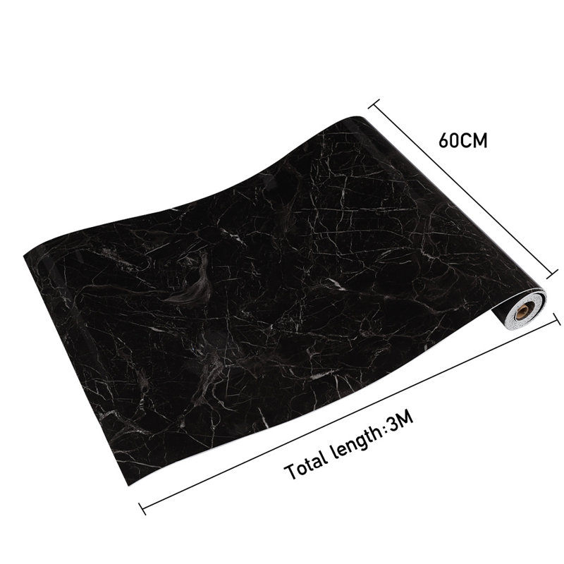 Chaila 3m x 60cm Wallpaper Roll, Black