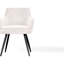 De 2 fauteuils d'appoint rembourrés à dossier en forme de canal de style moderne Mid-Century beige avec rehaussement de sièges pour l'intérieur