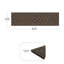 4 Pack 10"x36" Diamond Weave Stair Tread Decorative Panels, Brown