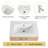 Jensar 24'' Free standing Single Bathroom Vanity With Ceramic Vanity Top-1459276216