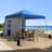 Steel Pop-up Canopy With Single-sided Multifunctional Side Wall