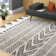 Tapis géométrique gris Berger