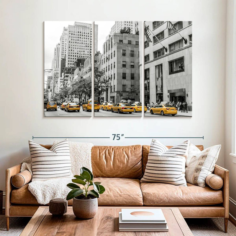Mehar NYC Cabs Pop, 42" H x 65" W