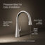 Graze Touchless Pull-Down Kitchen Sink Faucet With Three-Function Sprayhead-485520882