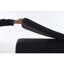 Canapé modulaire en forme de U de 133 po avec support inclinable amovible en chenille de grain de bois noir désossé de 133 po, idéal pour les grands salons ou les chambres à coucher