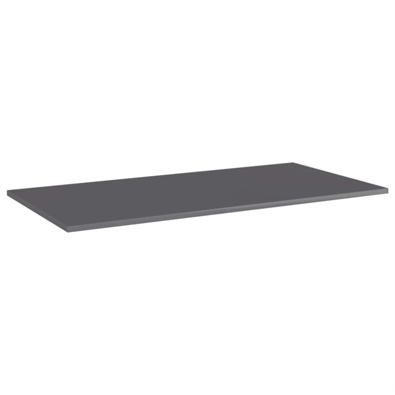 Tablettes flottantes étagères murales, Gris à haute brillance, H 0,6 po x l 39,4 po x P 19,7 po