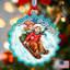 Holiday Splendor 4'' Handmade Glass Holiday Shaped Ornament