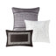 Reversible Quilt - Grey/taupe Full/queen Filled Embroidered & Pleated Decorative Pillows Easy To Clean Bedding Maintenance-119448504-119448505