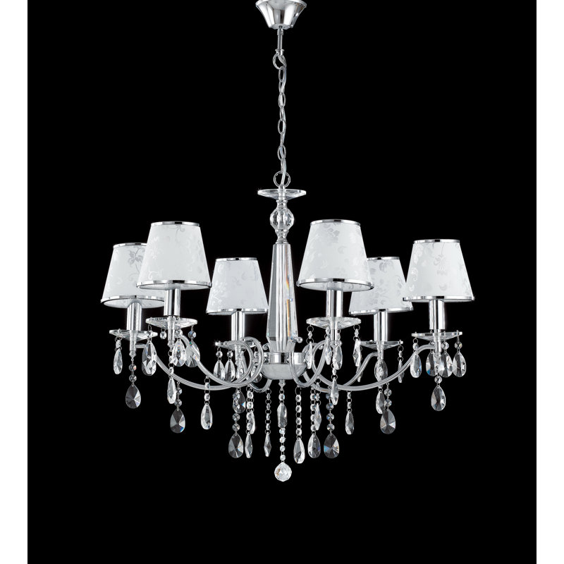Athena 6 - Light Shaded Chandelier