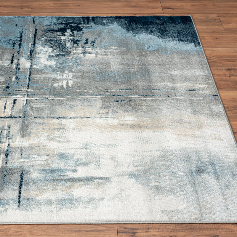 Abstract Indoor Rug, Rectangle 8' x 10'