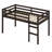 Wooden Loft Bed With Ladder-1384386296