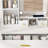 Vanity Table With Mirror And Adjustable LED Lights, Power Outlet, Hairdryer Holder And Stool, A Compact And Functional Dressing Desk For Small Bedrooms-1618783668