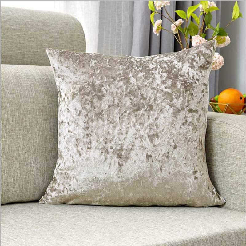  Housse de coussin carrée en polyester, Argent