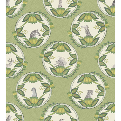 Ardmore Cameos 33' L x 27" W Wallpaper Roll