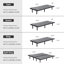 Lit réglable avec matelas de 14 po, massage, télécommande sans fil, contrôle des applications, gravité zéro, éclairage sous le lit, ports USB et de type C des deux côtés-128885653