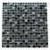 Quartz 0.63" x 0.63" Natural Stone/Glass Grid Mosaic Wall & Floor Tile