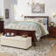 Banc de rangement en tissu