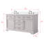 Thompson 60" W Double Vanity-440715477