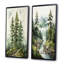 «Green Pine Tree Eernal Guardians», 2 pièces-1627168262-1627168261