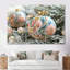 Décoration d'arbre de Noël dans les tons verts et rouges II - ensemble de reproductions d'art mural de Noël-107194987-107194992
