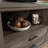 File Credenza With Adjustable Shelf, Brown Finish