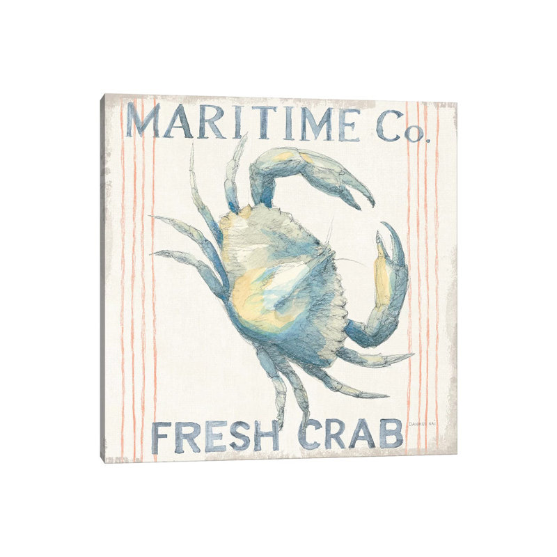 Floursack Nautical III Sq by Danhui Nai - Wrapped Canvas Print, 66.04 cm H x 66.04 cm W x 1.91 cm D