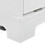 Îlot de cuisine cannelé avec armoire de rangement pour poubelle, prise de courant, support de rangement interne, îlots de cuisine roulants sur 5 roues avec 3 tiroirs, 3 supports latéraux ouverts pour poubelle de 10 gallons-1156612829