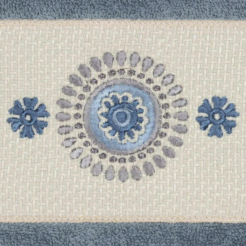Isabelle Turkish Cotton Midweight Hand Towel, Teal