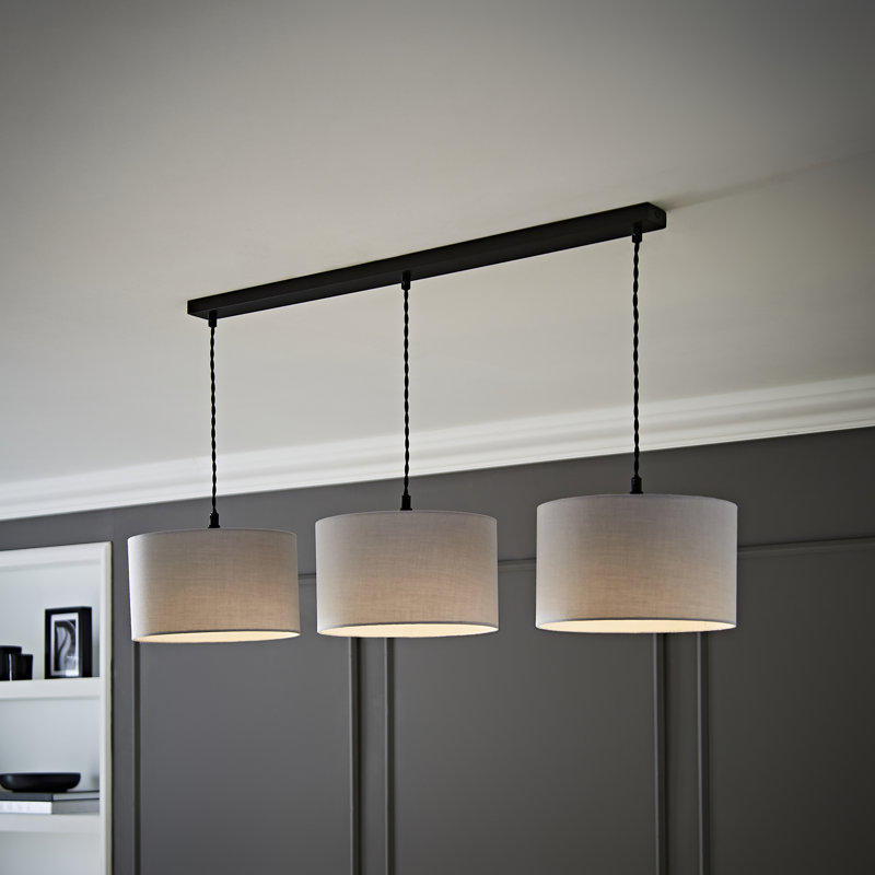Albeiro 3 - Light Pendant, Matte Black, Grey