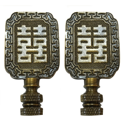 Chinese Joy Symbol Lamp Finial