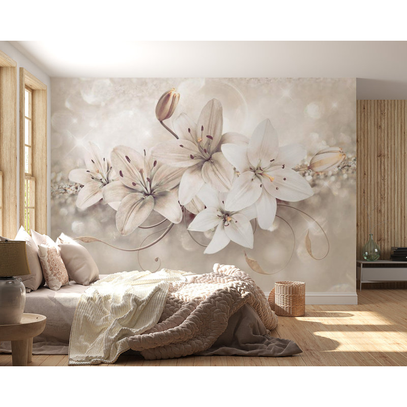 Dubree Peel & Stick Wall Mural, 27" L x 38" W, White