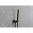 Wall Mounted Shower Faucet - Matte Black With 10" Stainless Steel Rain Showerhead & Handheld Shower, 2 Way Balance Valve For Bathroom High And