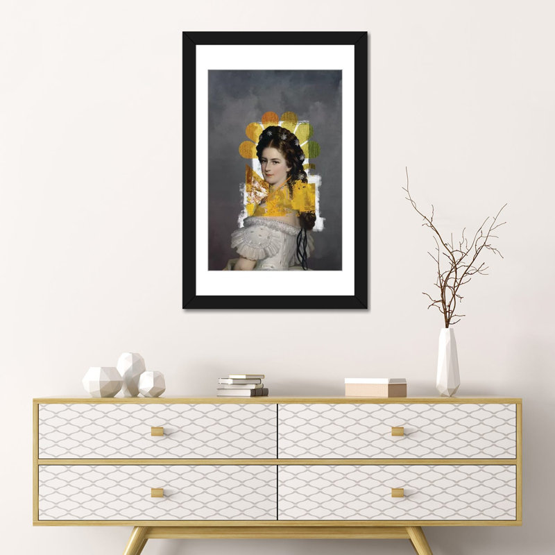 « serenity », reproduction sur toile, Papier d'art encadré noir, Blanc, H 24 po x l 16 po x P 1 po