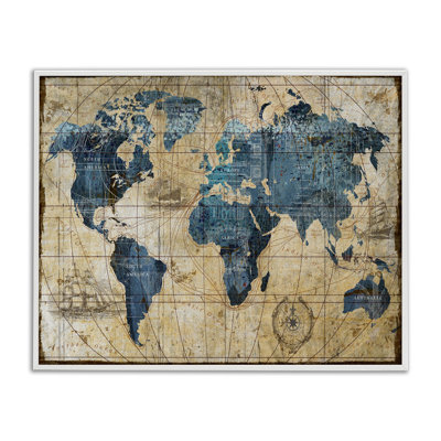 Carte du monde abstraite par Art Licensing Studio - impression