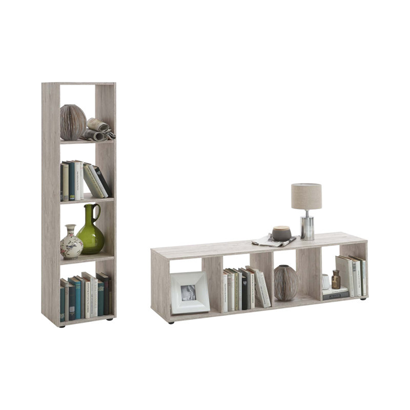 Mega 36.5cm W Wood-Based Material Cube Bookcase, Sand oak